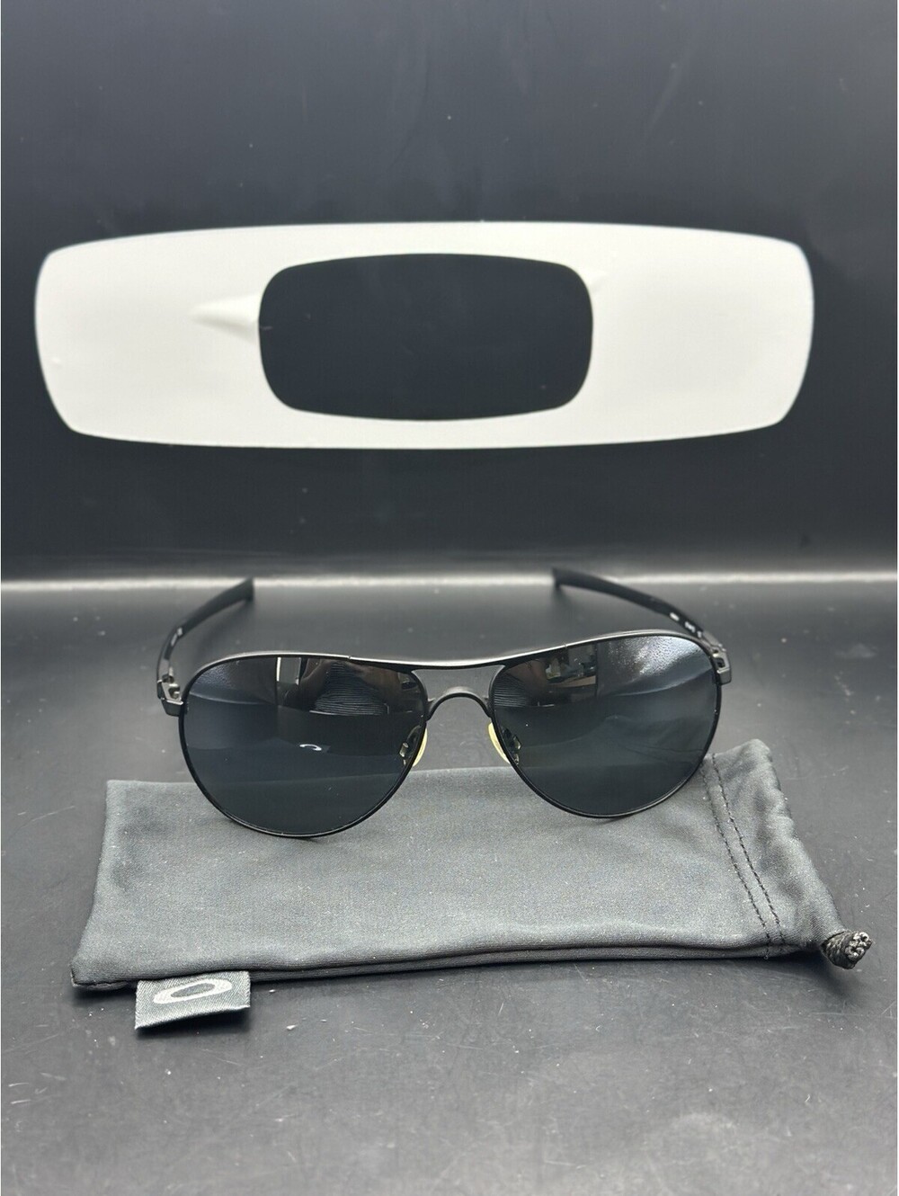 Oakley Plaintiff Matte Black/Warm Grey Lenses OO4057-01